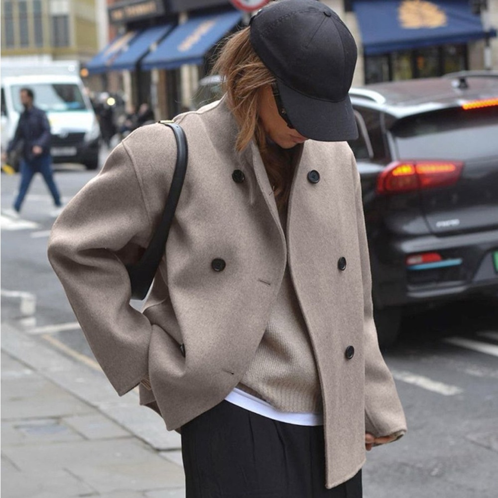 Tan Button Down Jacket